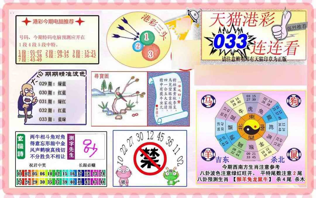 033期港彩连连中[图]